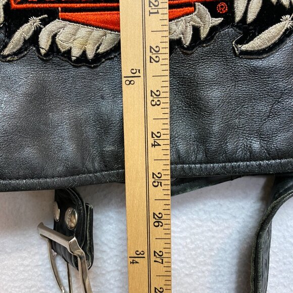 Vintage Brooks Leather Jacket Mens 42 Motorcycle Biker Belted USA 80s Lined - Picture 15 of 16